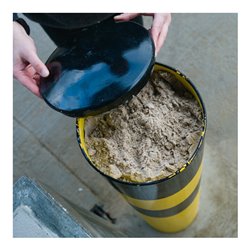 Moravia Rammschutz-Poller XL Stahl schwarz/gelb 194 x 1600 mm