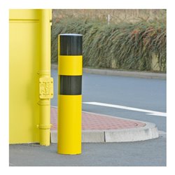 Moravia Rammschutz-Poller XXL Stahl schwarz/gelb 273 x 1600 mm