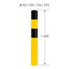 Moravia Rammschutz-Poller XXL Stahl schwarz/gelb 273 x 1600 mm