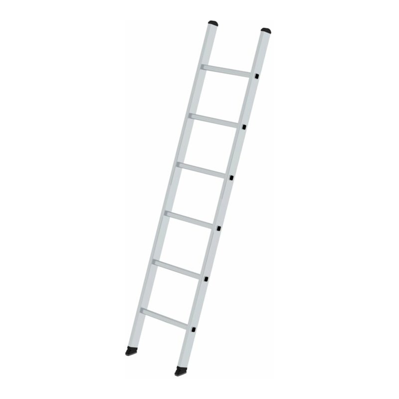 MUNK Aluminium-Sprossen-Anlegeleiter ohne Traverse