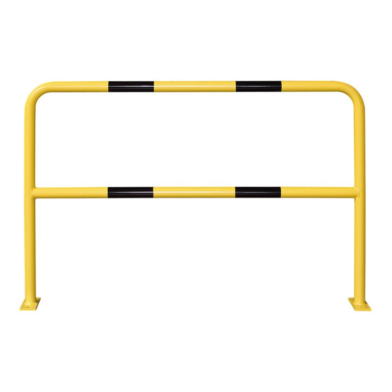 Moravia Schutzbügel aus Stahl für innen schwarz/gelb 1000 x 1500 mm zum Aufdübeln
