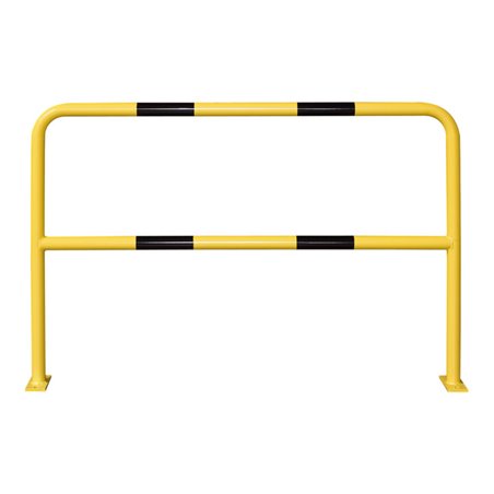Moravia Schutzbügel aus Stahl für innen schwarz/gelb 1000 x 1500 mm zum Aufdübeln