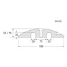 Moravia Fahrbahnschwelle EasyRider-55 Normelement 1800 x 300 x 55 mm