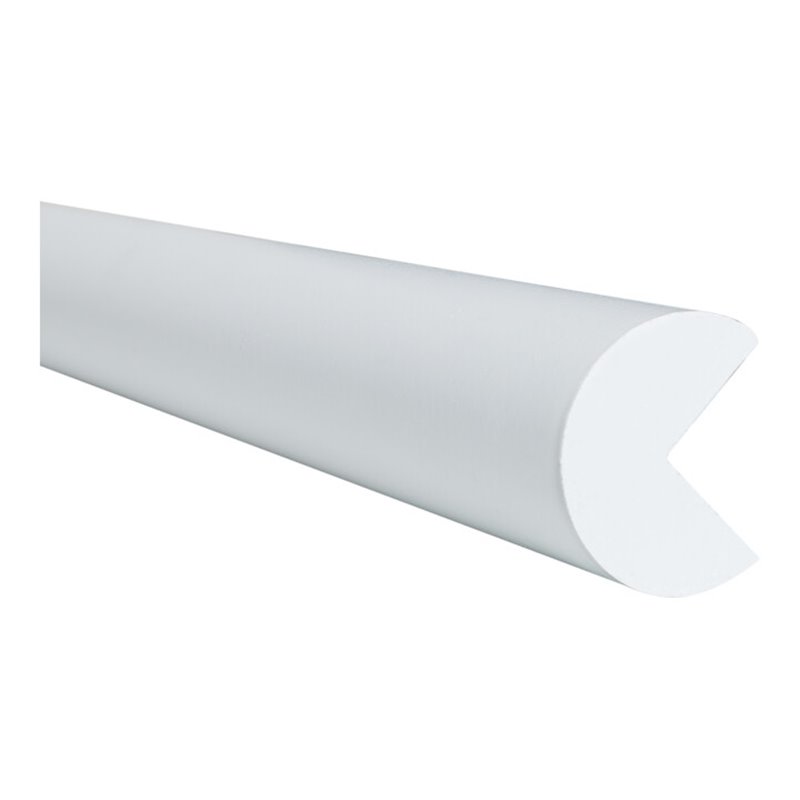 Moravia Prallschutz MORION Kreis Kantenschutz 40 x 40 mm Länge 1000 mm weiß