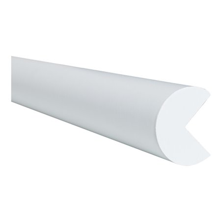 Moravia Prallschutz MORION Kreis Kantenschutz 40 x 40 mm Länge 1000 mm weiß