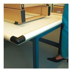 Moravia Prallschutz MORION Kreis Kantenschutz 40 x 40 mm Länge 1000 mm weiß