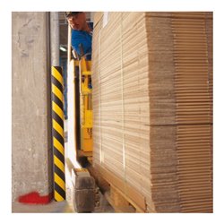 Moravia Prallschutz MORION Rohrschutz 85 für Rohre 70 - 100 mm gelb/schwarz magnetisch