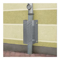 Moravia Rohrschutz klein 500 zur Wandmontage 500 x 292 x 230 mm Stahl feuerverzinkt