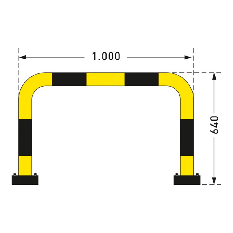 Moravia Rammschutz-Bügel Black Bull SWING für außen zum Aufdübeln 640 x 1000 mm