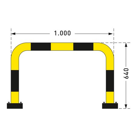 Moravia Rammschutz-Bügel Black Bull SWING für außen zum Aufdübeln 640 x 1000 mm