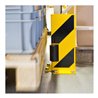 Moravia Anfahrschutz Winkel mit Leitrolle schwarz/gelb 400 x 160 x 6 mm