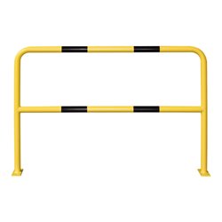 Moravia Schutzbügel aus Stahl für außen schwarz/gelb 1000 x 1500 mm zum Aufdübeln