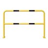 Moravia Schutzbügel aus Stahl für außen schwarz/gelb 1000 x 1500 mm zum Aufdübeln