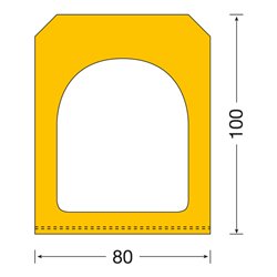 Moravia Rampenfender MORION 100 x 80 mm Länge 1000 mm mit eingegossener Stahllochplatte