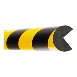 Moravia Prallschutz MORION Kreis Kantenschutz 40 x 40 mm Länge 1000 mm gelb/schwarz magnetisch