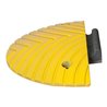 Moravia Fahrbahnschwelle TOPSTOP-20-RE gelb Abschlusselement mit Zapfen 400 x 200 x 50 mm