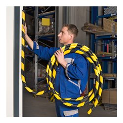 Moravia Prallschutz MORION Rechteck Profilschutz 30 x 25 x 8 mm Länge 5000 mm gelb/schwarz