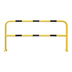 Moravia Schutzbügel aus Stahl für innen schwarz/gelb 1000 x 2000 mm zum Aufdübeln
