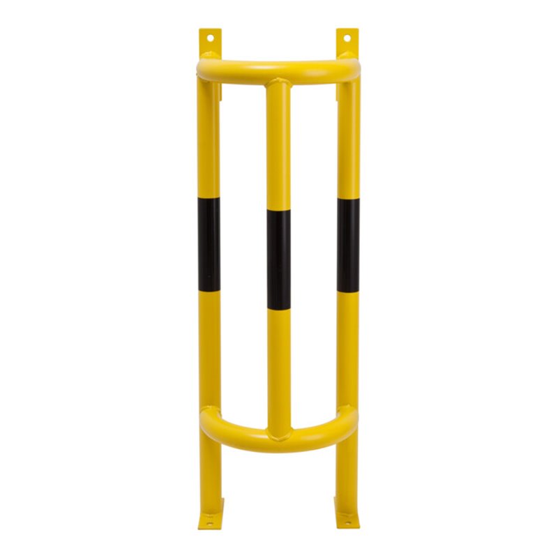 Moravia Rohrschutz Groß 1000 schwarz/gelb 1000 x 350 x 300 mm mit Boden/Wandplatten