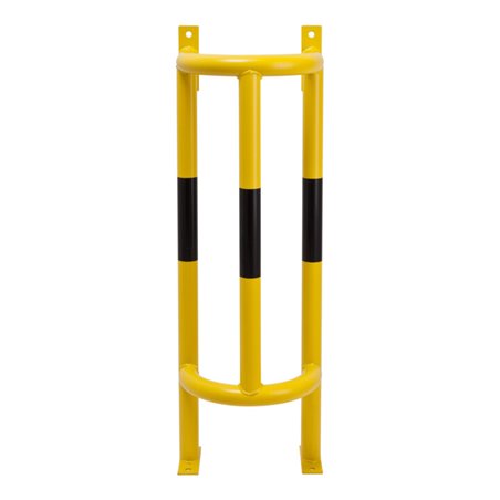 Moravia Rohrschutz Groß 1000 schwarz/gelb 1000 x 350 x 300 mm mit Boden/Wandplatten