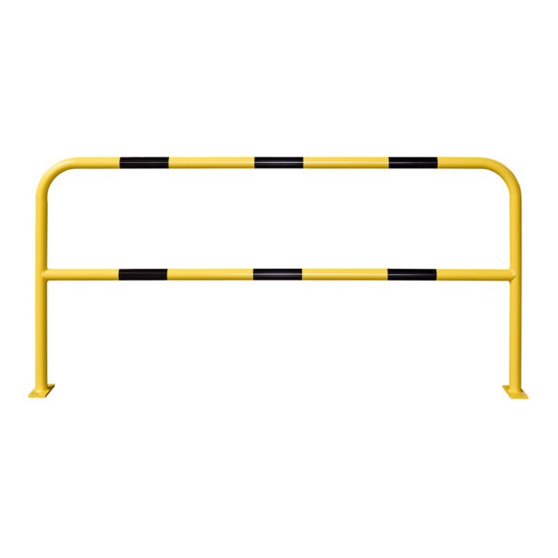 Moravia Schutzbügel aus Stahl für außen schwarz/gelb 1000 x 2000 mm zum Aufdübeln