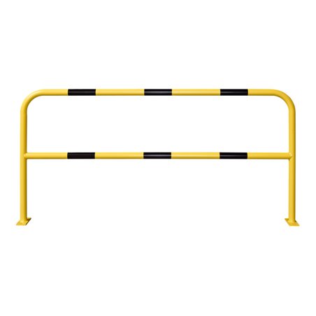 Moravia Schutzbügel aus Stahl für außen schwarz/gelb 1000 x 2000 mm zum Aufdübeln