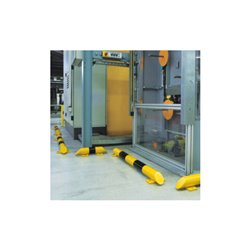 Moravia Rammschutz-Balken schwarz/gelb 76 x 3,0 mm 400 mm lang