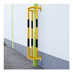 Moravia Rohrschutz Groß 1500 schwarz/gelb 1500 x 350 x 300 mm mit Wandplatten