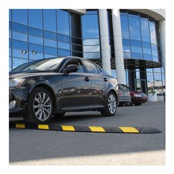 Moravia Fahrbahnschwelle EasyRider-75 Abschlußelement schwarz 225 x 300 x 75 mm