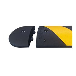 Moravia Fahrbahnschwelle EasyRider-75 Abschlußelement schwarz 225 x 300 x 75 mm