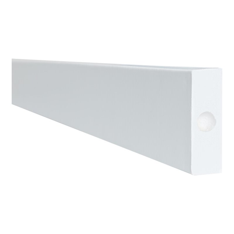 Moravia Prallschutz MORION Rechteck Flächenschutz 20 x 60 mm Länge 1000 mm weiß