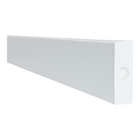 Moravia Prallschutz MORION Rechteck Flächenschutz 20 x 60 mm Länge 1000 mm weiß