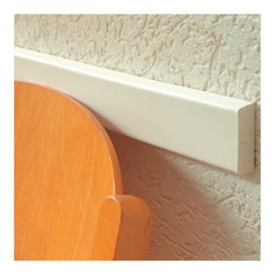 Moravia Prallschutz MORION Rechteck Flächenschutz 20 x 60 mm Länge 1000 mm weiß