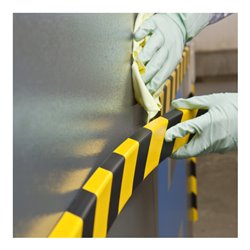 Moravia Prallschutz MORION Winkel Kantenschutz 30/30 mm Länge 1000 mm schwarz/gelb magnetisch