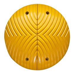 Moravia Topstoper aus Recycling, Richtgeschwindigkeit 30 kmh, gelb, D 500, H 70 mm