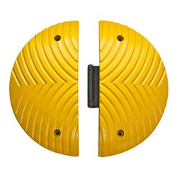 Moravia Topstoper aus Recycling, Richtgeschwindigkeit 30 kmh, gelb, D 500, H 70 mm