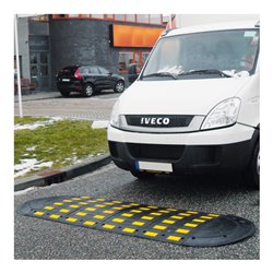 Moravia Fahrbahnschwelle SafeRide-75 Abschlusselement mit Nut 900 x 450 x 75 mm