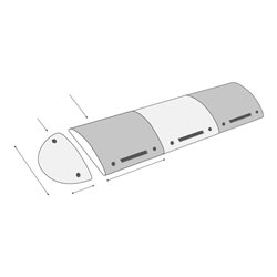 Moravia Fahrbahnschwelle TOPSTOP-5-RE Normelement gelb 500 x 500 x 70 mm