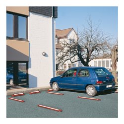 Moravia Trennbalken rot weiß reflektierend 1200 x 150 x 45 mm + Dübelmaterial