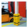 Moravia Säulenschutz aus PE gelb 1100 mm hoch für Rechtecksäulen Seitenlänge 200-300 mm
