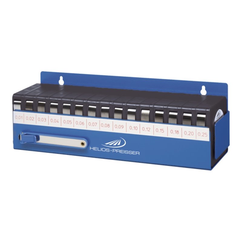 Helios Preisser INOX-Fühlerlehrenband-Set 15-teilig im Halter 0,01-0,25mm