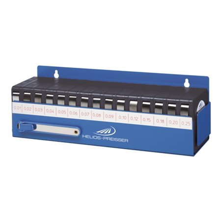 Helios Preisser INOX-Fühlerlehrenband-Set 15-teilig im Halter 0,01-0,25mm