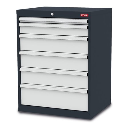 STIER Schubladenschrank mit 6 Schubladen