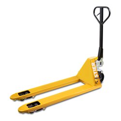 STIER Gabelhubwagen Tragkraft 2500kg Gabellänge 1150mm Nylon-Reifen gelb
