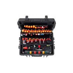 Wiha Werkzeug Set Elektriker Competence XXL II mit integriertem Fahrgestell, 115-tlg. in Koffer