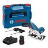 Bosch Akku-Kreissäge GKS 12V-26 mit 2 x 3,0 Ah Li-Ion Akku L-BOXX