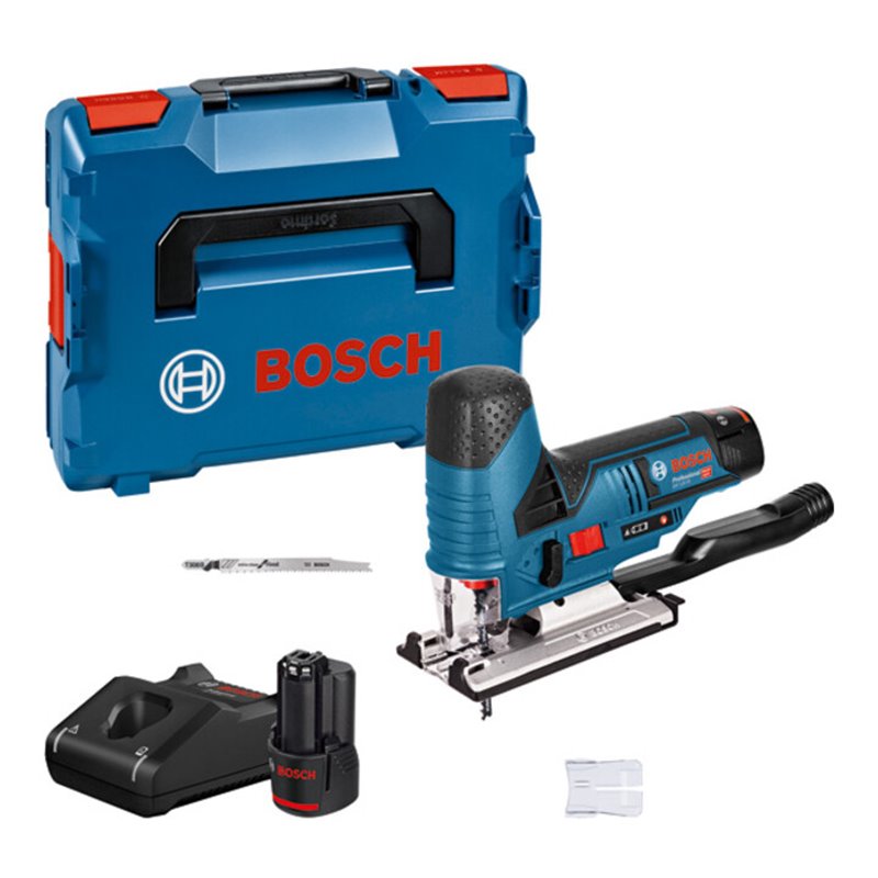 Bosch Akku-Stichsäge GST 12V-70 mit 2 x 3,0 Ah Li-Ion Akku L-BOXX