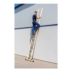 MUNK Holz-Anlegeleiter Traverse 12 Sprossen