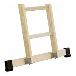 MUNK Holz-Anlegeleiter Traverse 12 Sprossen