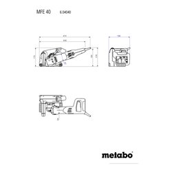 Metabo Mauernutfräse MFE 40 Kunststoffkoffer